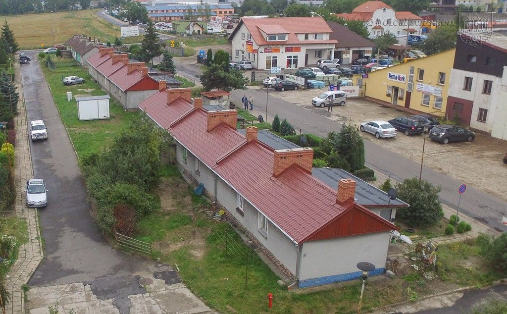 Budynki przy Kościuszki z nowymi dachami