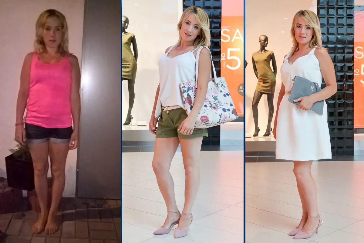 Natalia Bieniek przed i po Metamorfozie