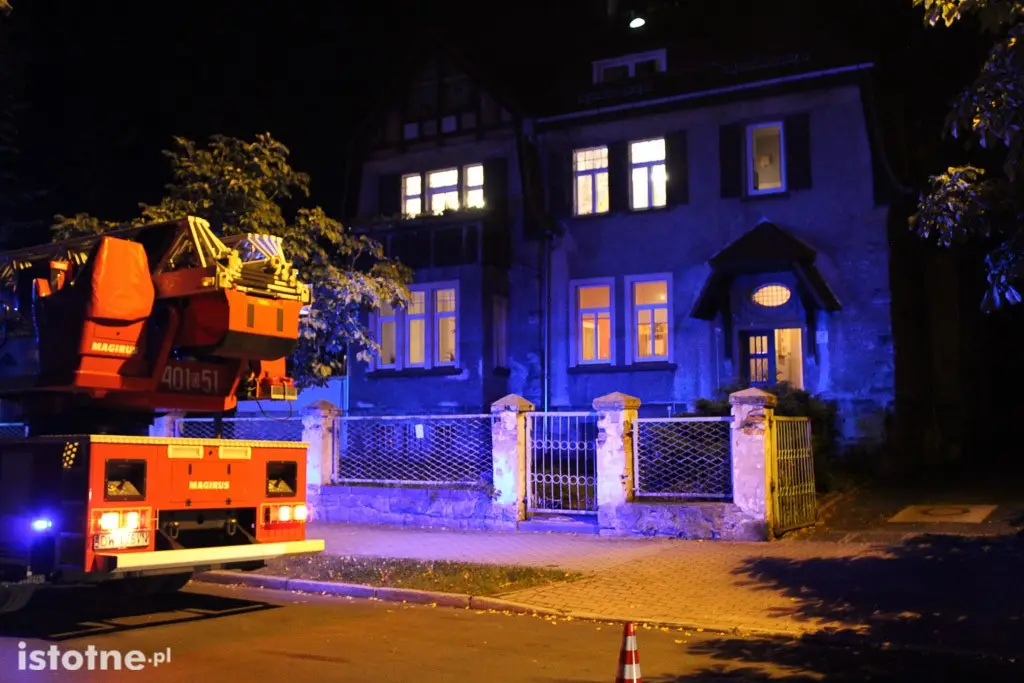 Akcja straży pożarnej przy ulicy Willowej