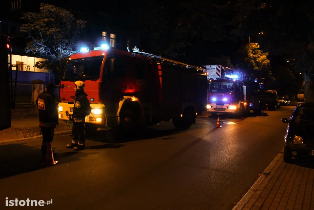 Akcja straży pożarnej przy ulicy Willowej