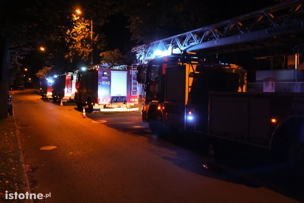 Akcja straży pożarnej przy ulicy Willowej