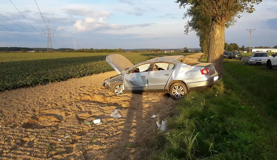 Kolejny wypadek przed Wartą. Auto wypadło z drogi
