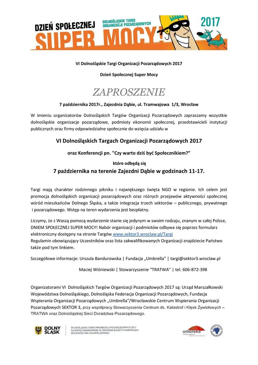 Zaproszenie na Dolnośląskie Targi NGO