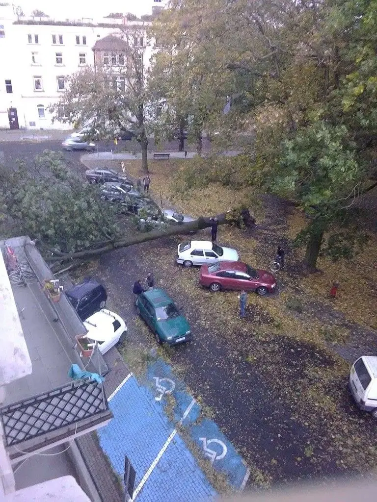 Masakryczna wichura szaleje w powiecie! Nie wychodźcie z domu!