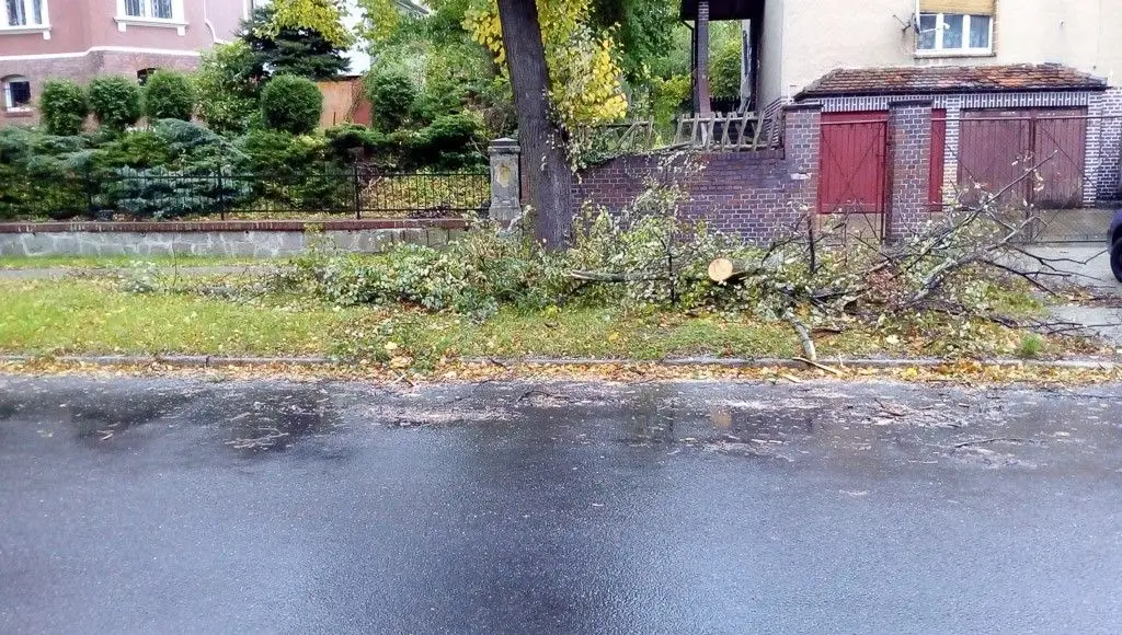 Zobacz, jakiego spustoszenia dokonała nawałnica w Bolesławcu