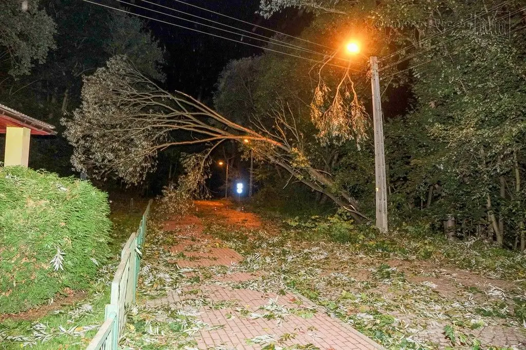 Masakryczna wichura szaleje w powiecie. Nie wychodźcie z domu