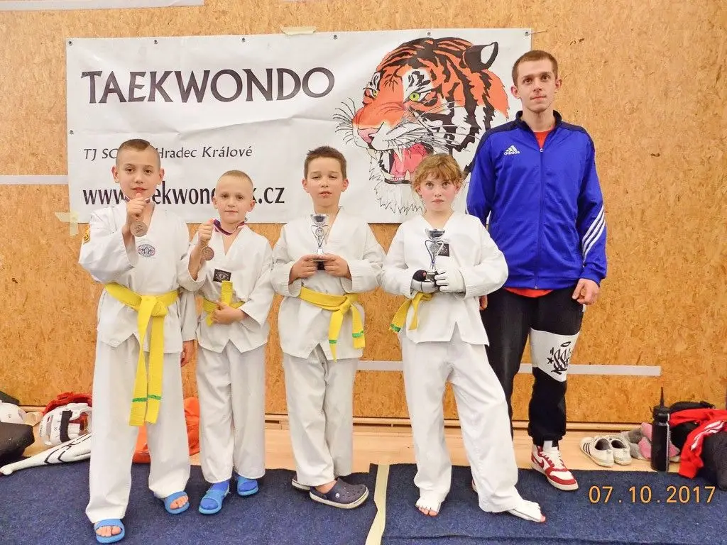 Taekwondziści z Chojnowa, podopieczni Yevgena Nikitina, cztery razy na podium Sokol Cup