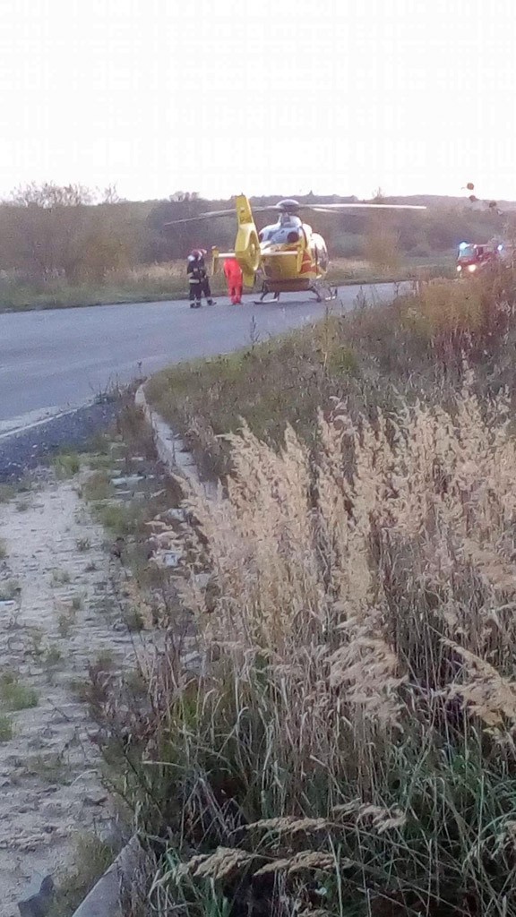 Pożar budynku w Jurkowie – jedna osoba ciężko ranna