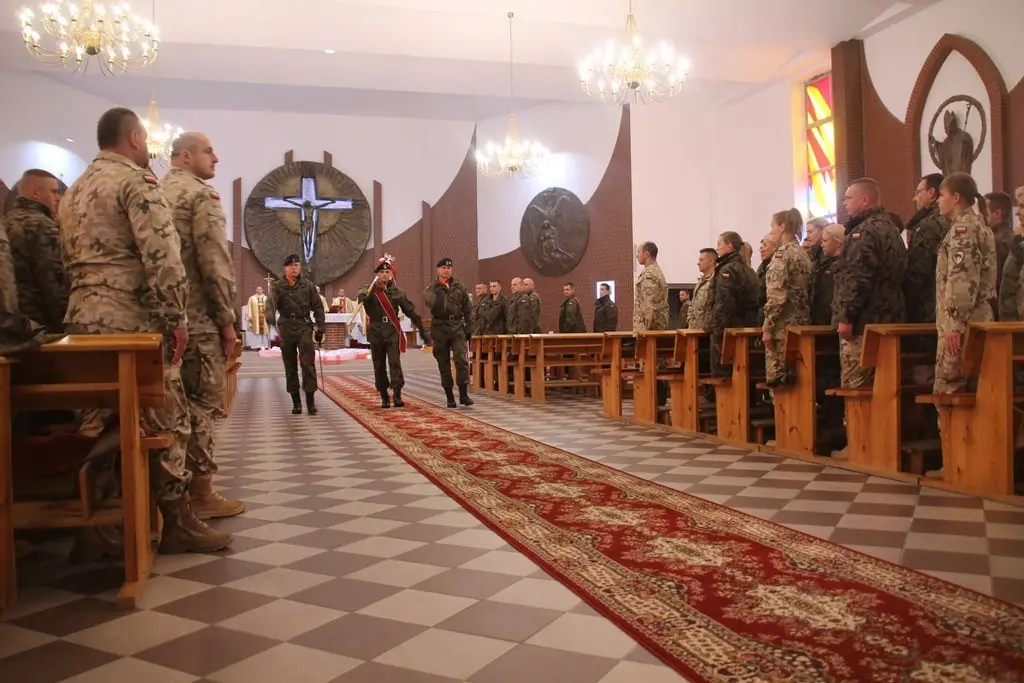 Żołnierze z jednostki w Świętoszowie