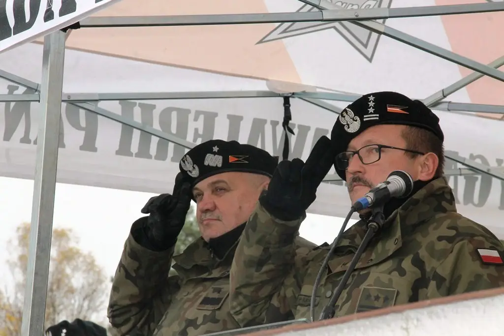 Żołnierze z jednostki w Świętoszowie