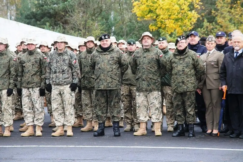 Żołnierze z jednostki w Świętoszowie