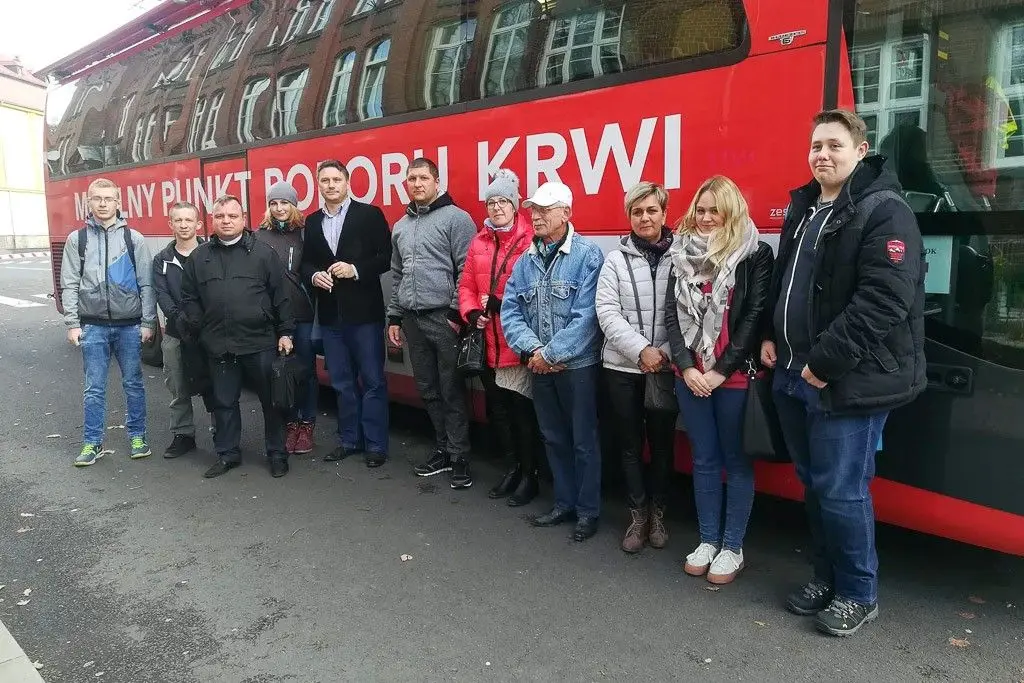 Oddali krew dla Szymona Członki z Zespołu Szkół Elektronicznych w Bolesławcu