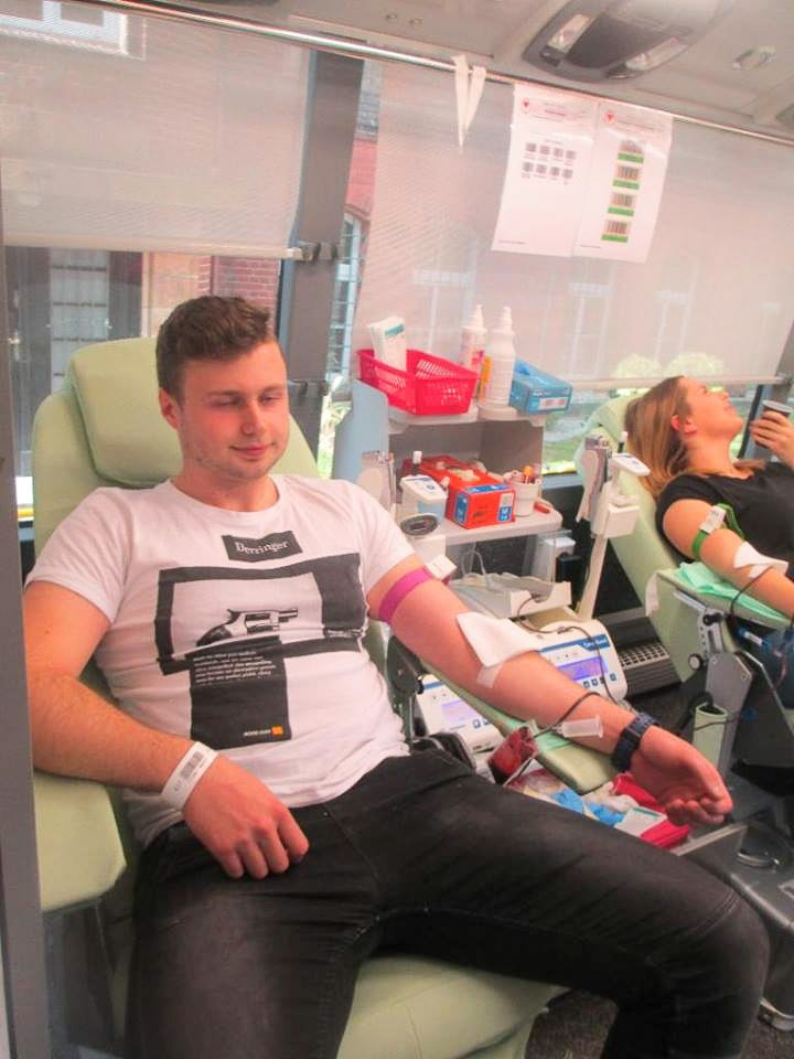 Oddali krew dla Szymona Członki z Zespołu Szkół Elektronicznych w Bolesławcu