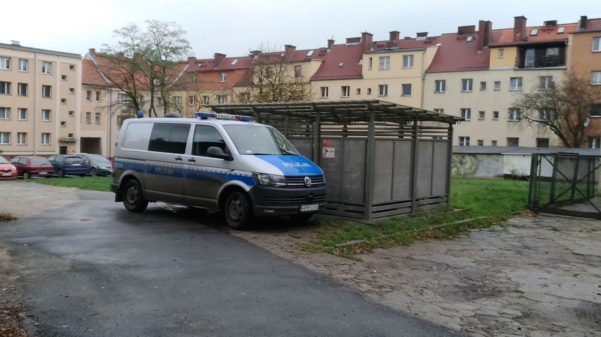 Śmietnik przy Chrobrego, w którym znaleziono zwłoki