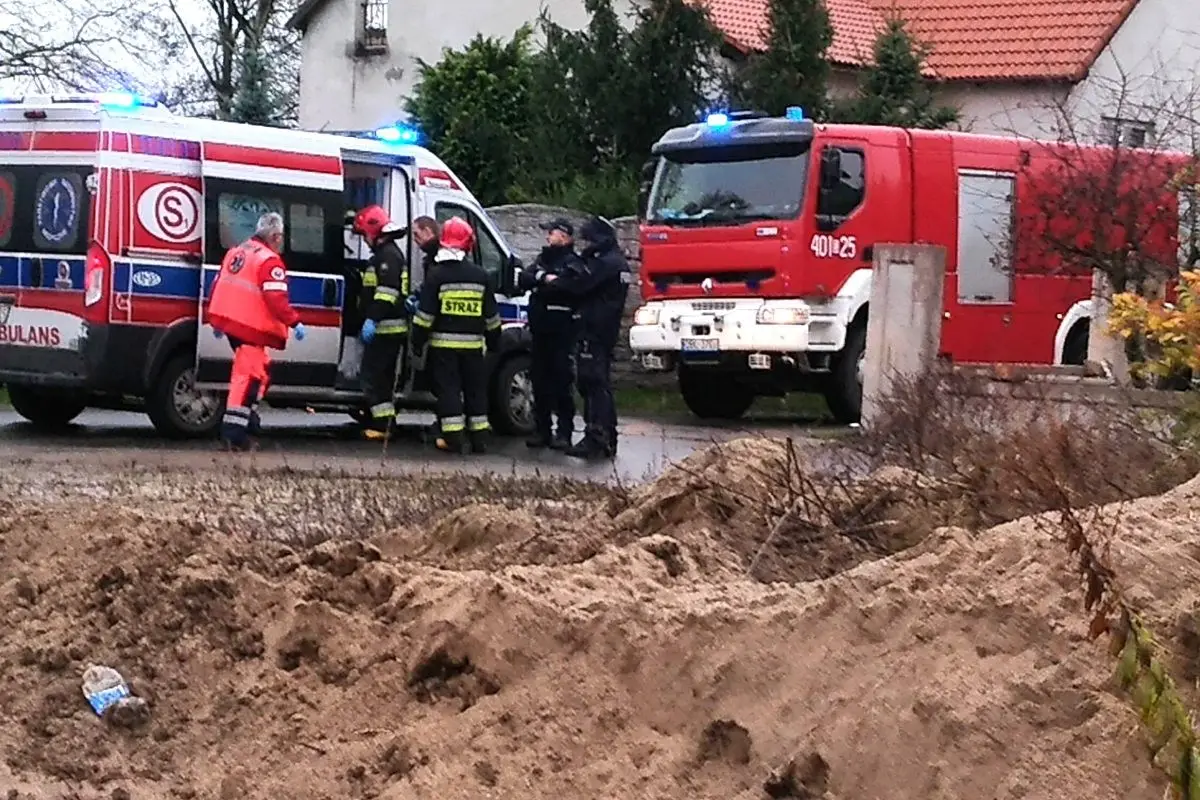 Wybuch pieca, jedna osoba ranna
