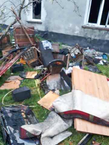 Spłonęła część domu w Przejęsławiu (gmina Osiecznica)