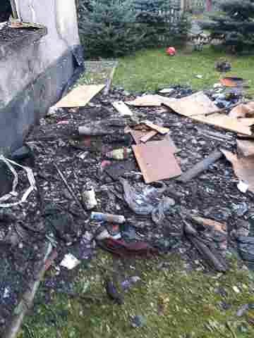 Spłonęła część domu w Przejęsławiu (gmina Osiecznica)