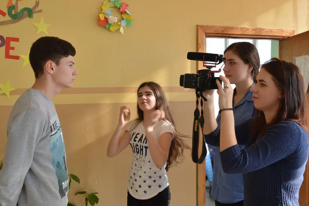 Gimnazjaliści z Bolesławca i Łucka na Ukrainie robią telewizję