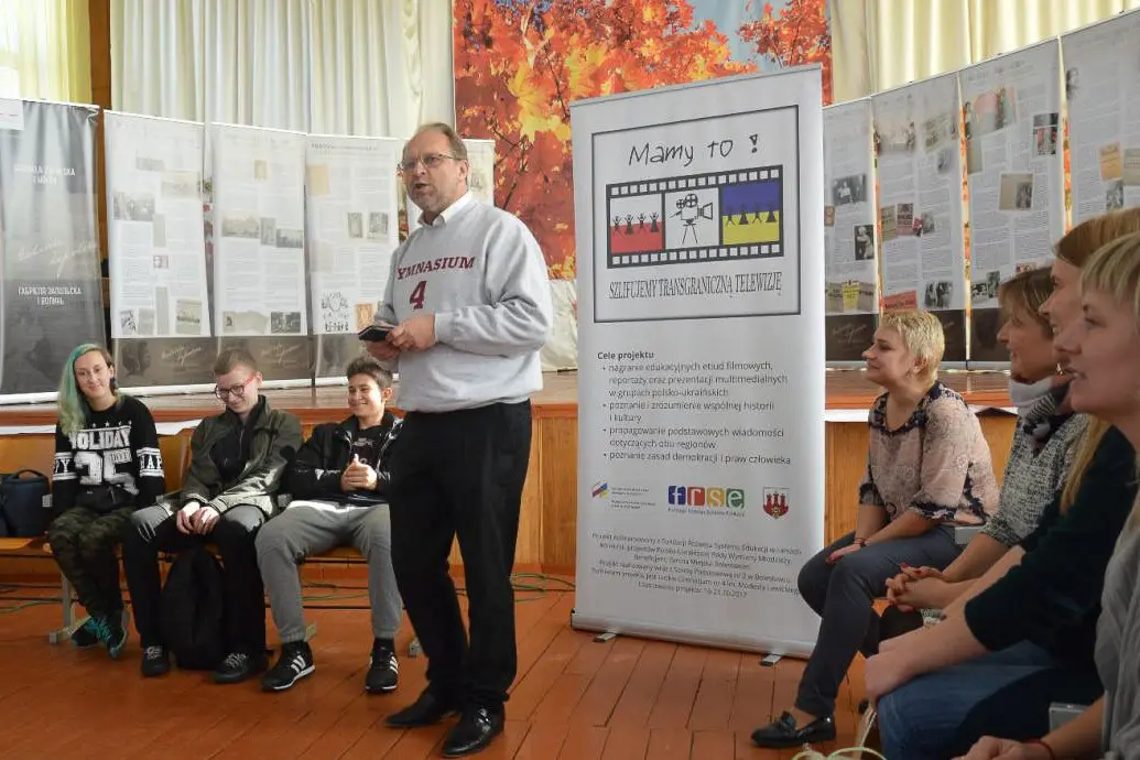 Gimnazjaliści z Bolesławca i Łucka na Ukrainie robią telewizję