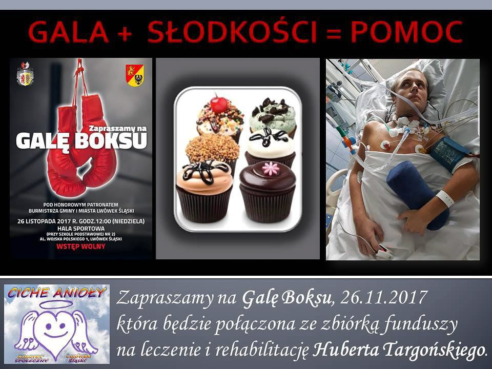 Gala Boksu i kiermasz ciast dla Huberta, który fleksem przeciął sobie tętnicę szyjną