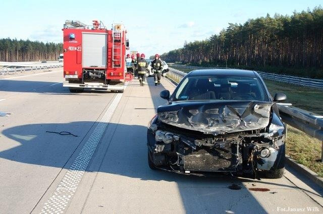 Kolizja na A4. Niemiec najechał na tył Alfy Romeo