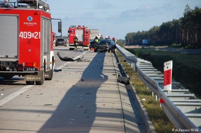 Kolizja na A4. Niemiec najechał na tył Alfy Romeo