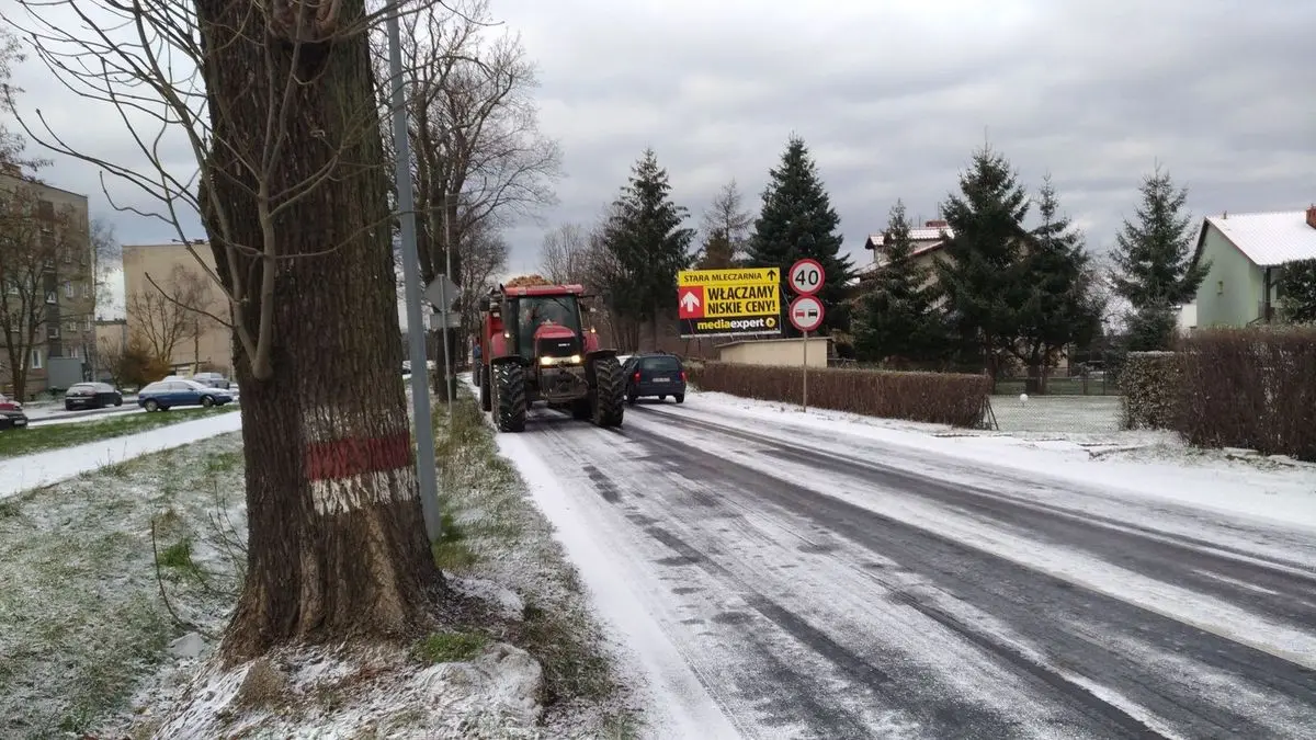 Складні умови на дорогах у Болеславці