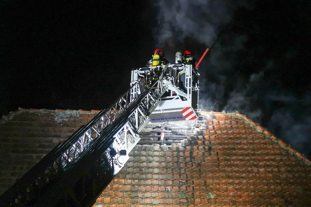 Pożar przy ul. II Armii Krajowej w Bolesławcu