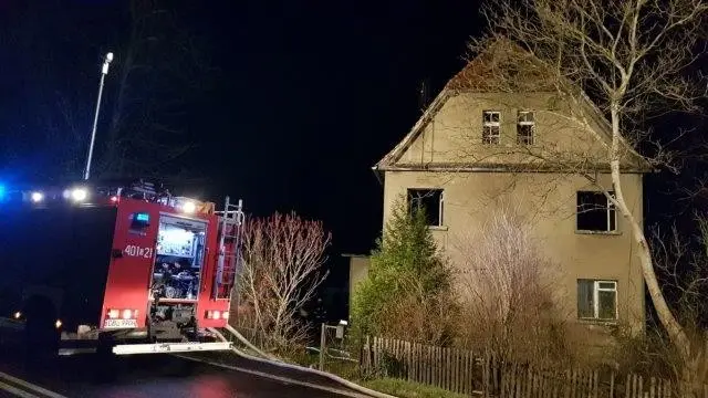 Pożar przy ul. II Armii Wojska Polskiego w Bolesławcu
