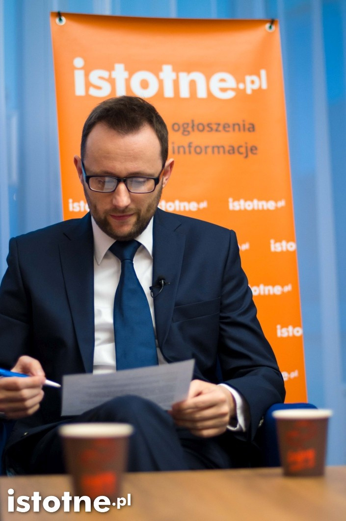 Przed wywiadem w studio Bolesławiec w hotelu Centrum