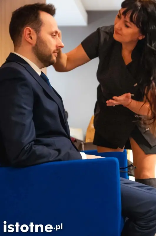 Przed wywiadem w studio Bolesławiec w hotelu Centrum