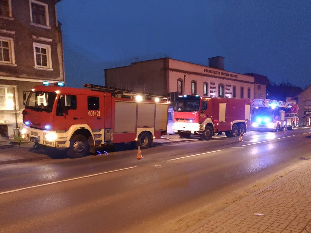 Wozy strażackie przy ul. Garncarskiej