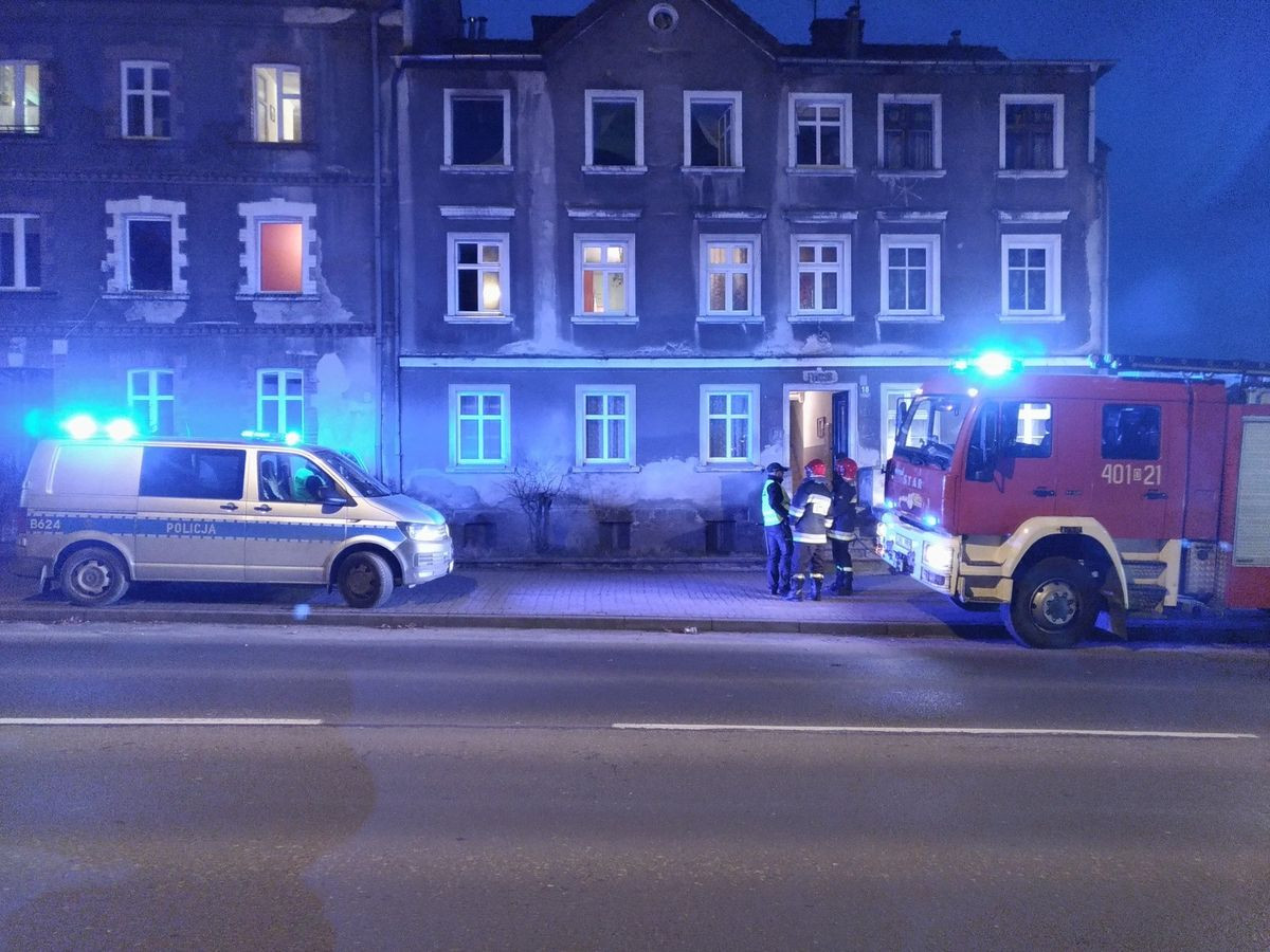 Wozy strażackie przy ul. Garncarskiej