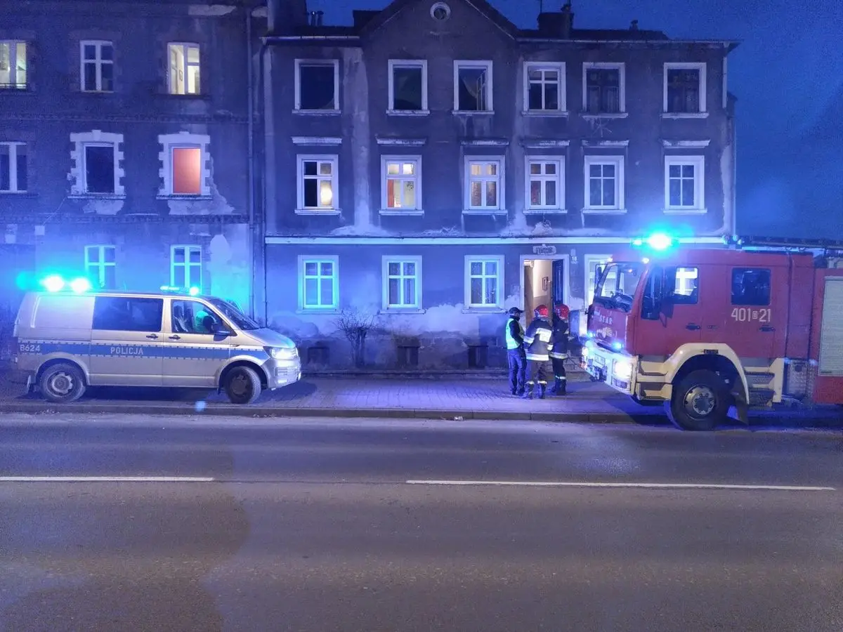 Wozy strażackie przy ul. Garncarskiej