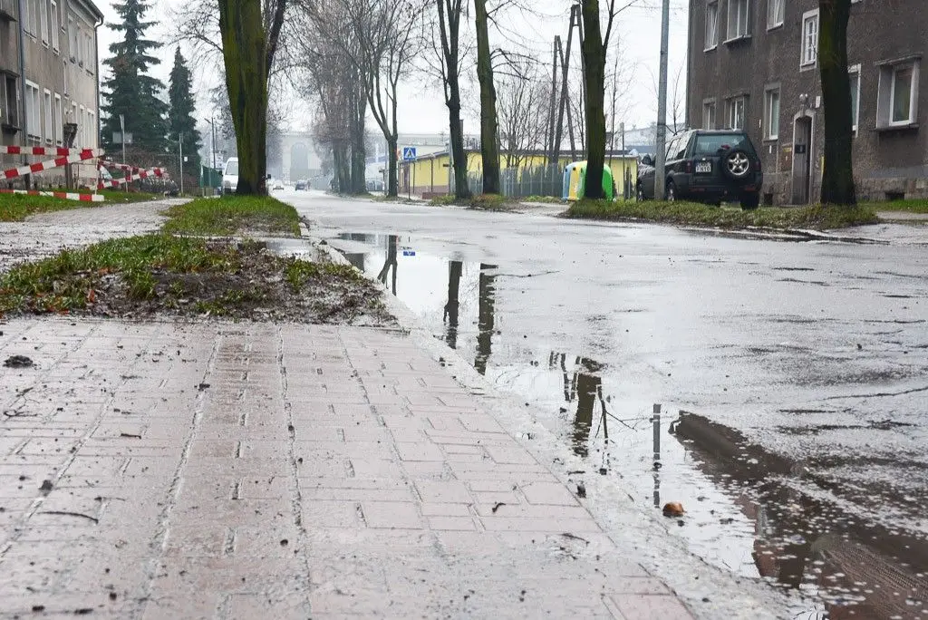 Masakryczna ulica Dolne Młyny w Bolesławcu