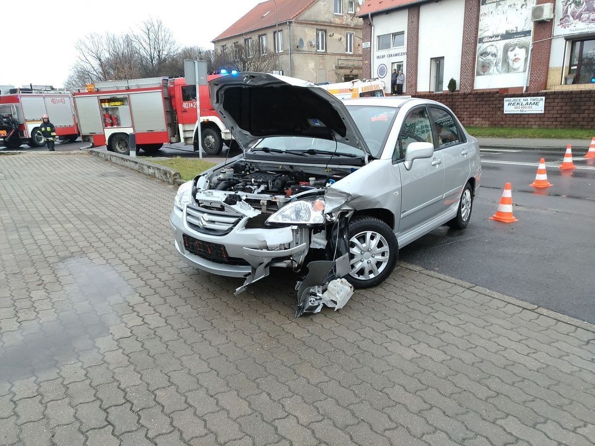 Zderzenie aut na Kościuszki