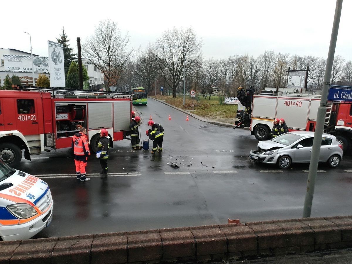 Zderzenie aut na Kościuszki