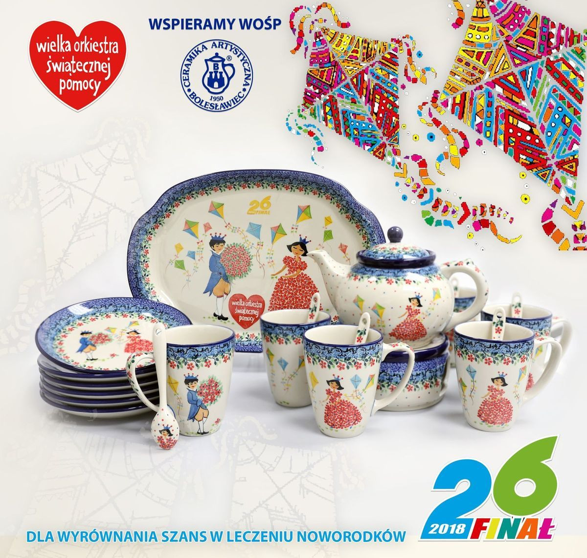 Ceramika Artystyczna gra z WOŚP. Wylicytuj wspaniały zestaw do herbaty!