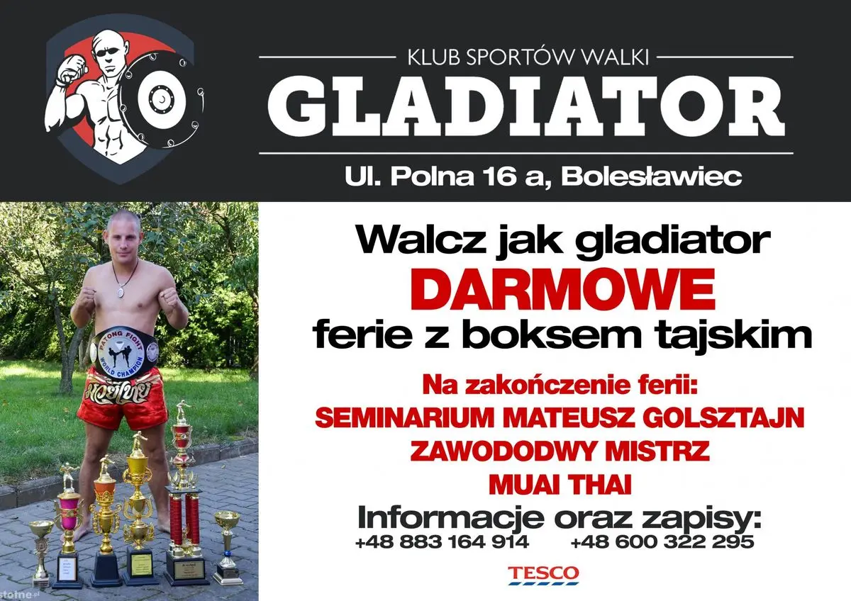 Darmowe ferie z KSW Gladiator Bolesławiec