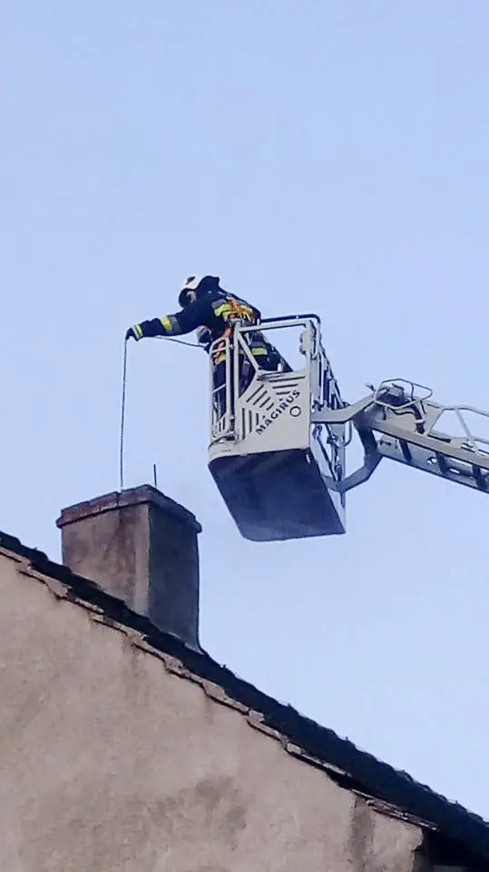 Pożar w Lubkowie. Jedna osoba poszkodowana