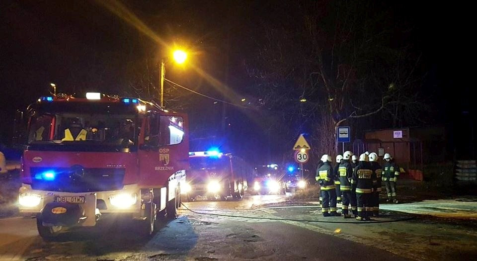 Na Gdańskiej spłonął Volkswagen Golf