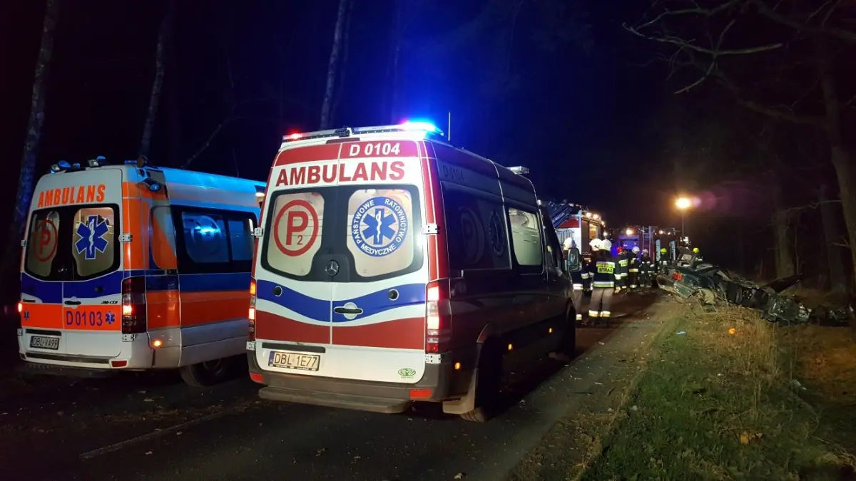 Wypadek między Brzeźnikiem a Zabłociem, 2 osoby ranne