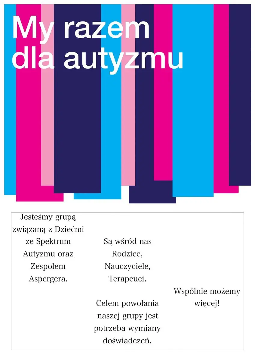 Baner My Razem dla Autyzmu