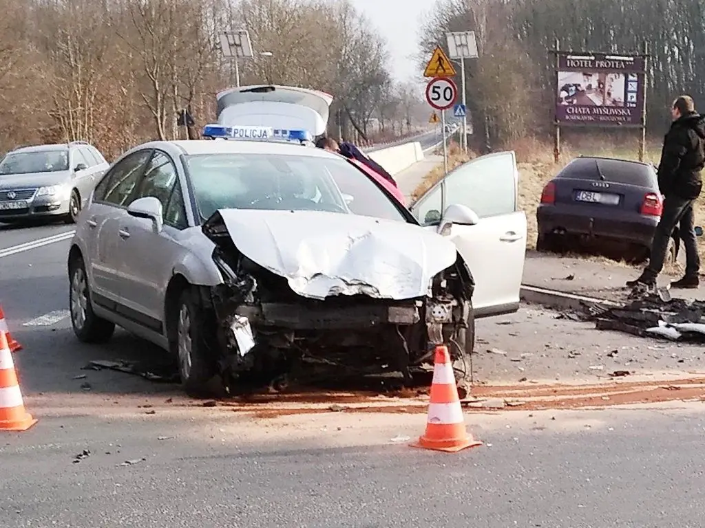 Zderzenie aut na ul. Kościuszki