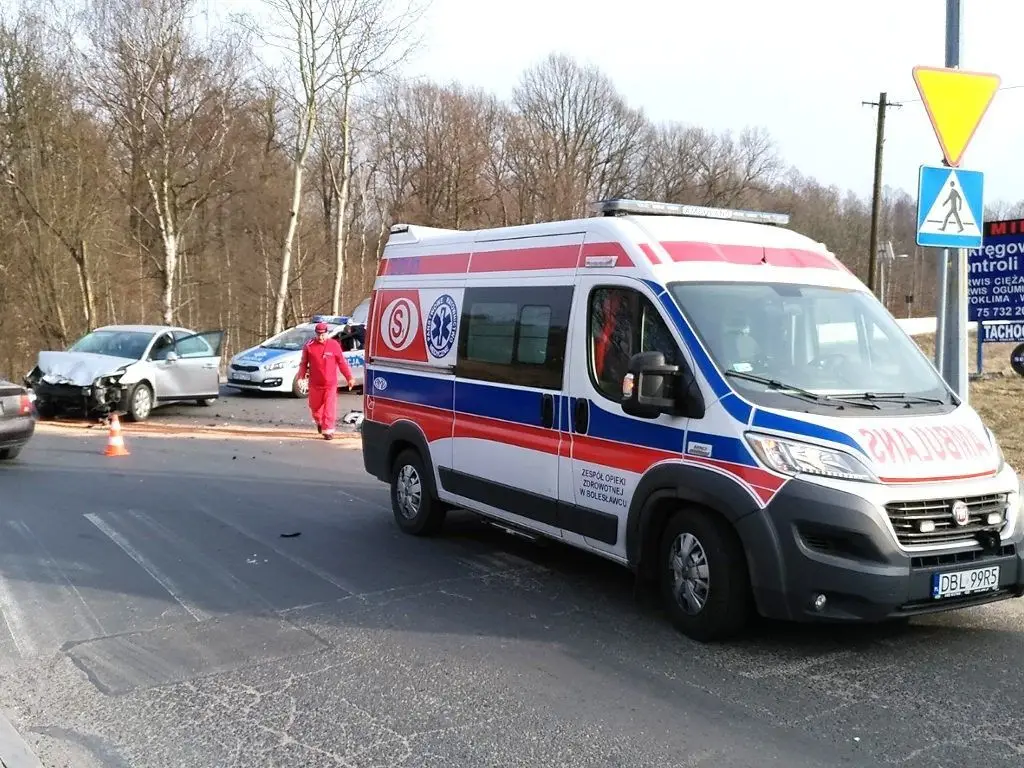 Zderzenie aut na ul. Kościuszki