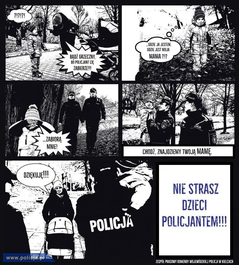 Rodzicu, nie strasz dziecka policjantem!!!