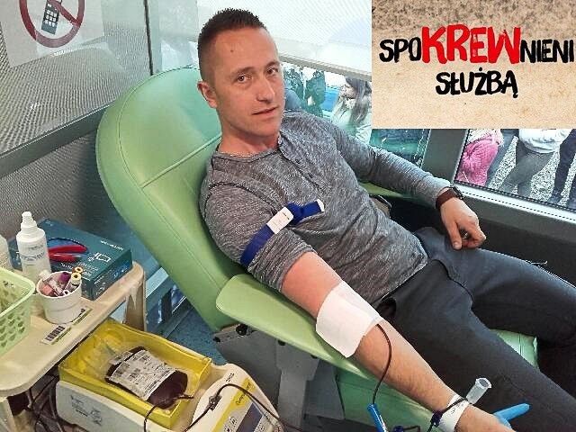 Mundurowi oddawali krew w ramach akcji „SpoKREWnieni służbą”