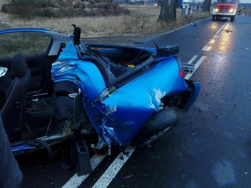 Wypadek między Gromadką a Wierzbową. 29-letnia Ukrainka w ciężkim stanie