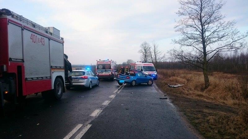 Wypadek między Gromadką a Wierzbową. 29-letnia Ukrainka w ciężkim stanie