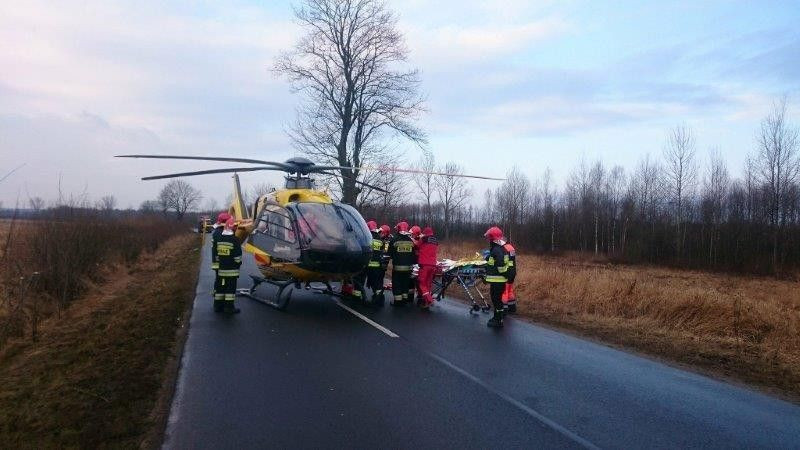 Wypadek między Gromadką a Wierzbową. 29-letnia Ukrainka w ciężkim stanie